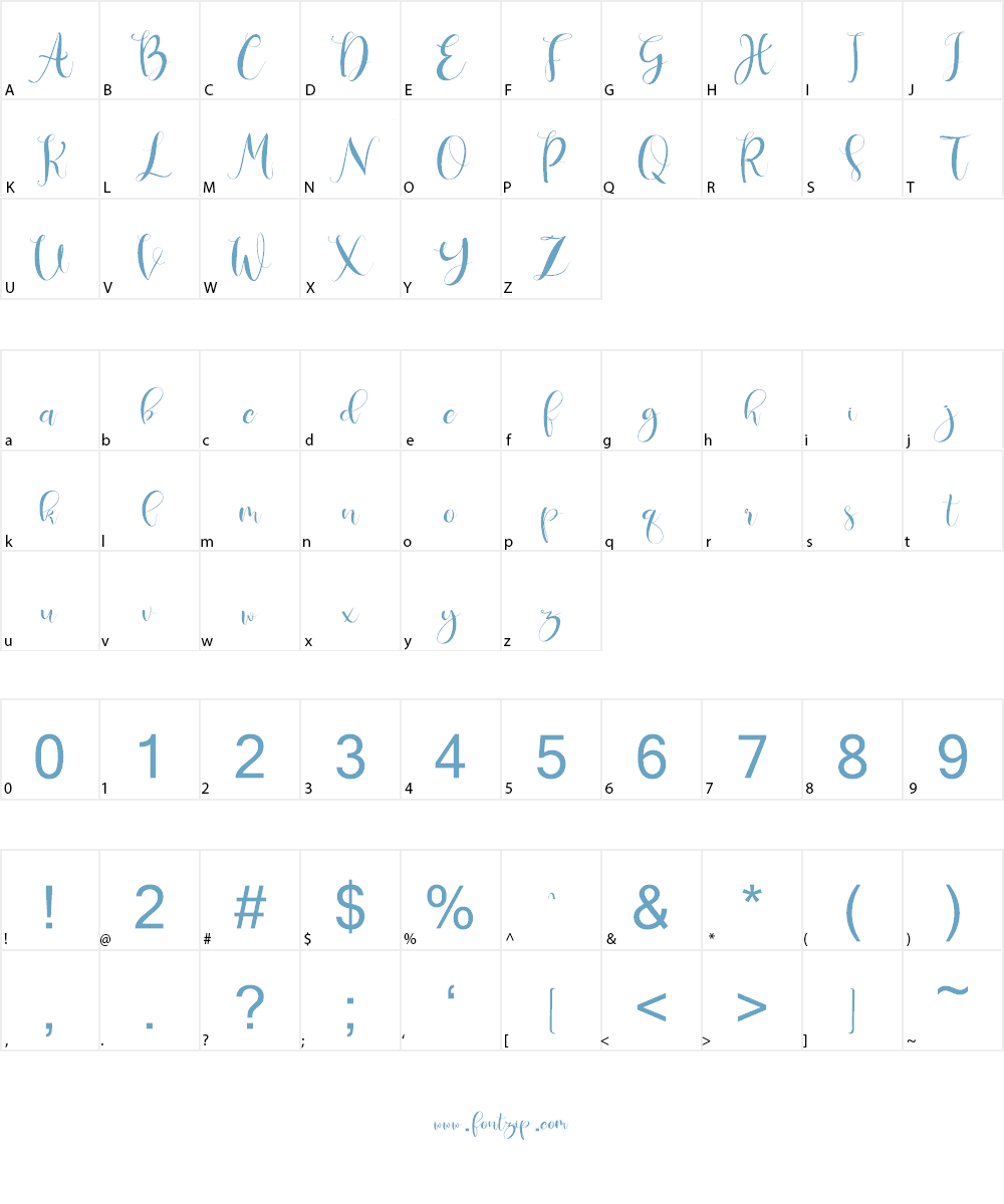 Deliciously Regular Font Character